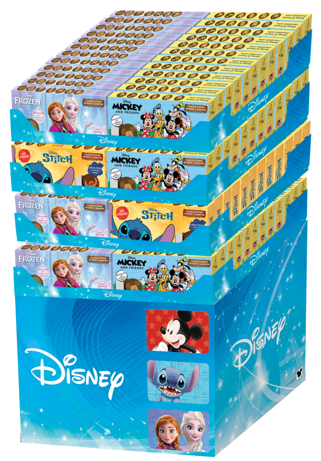Espositore da terra precaricato Chocobox Disney