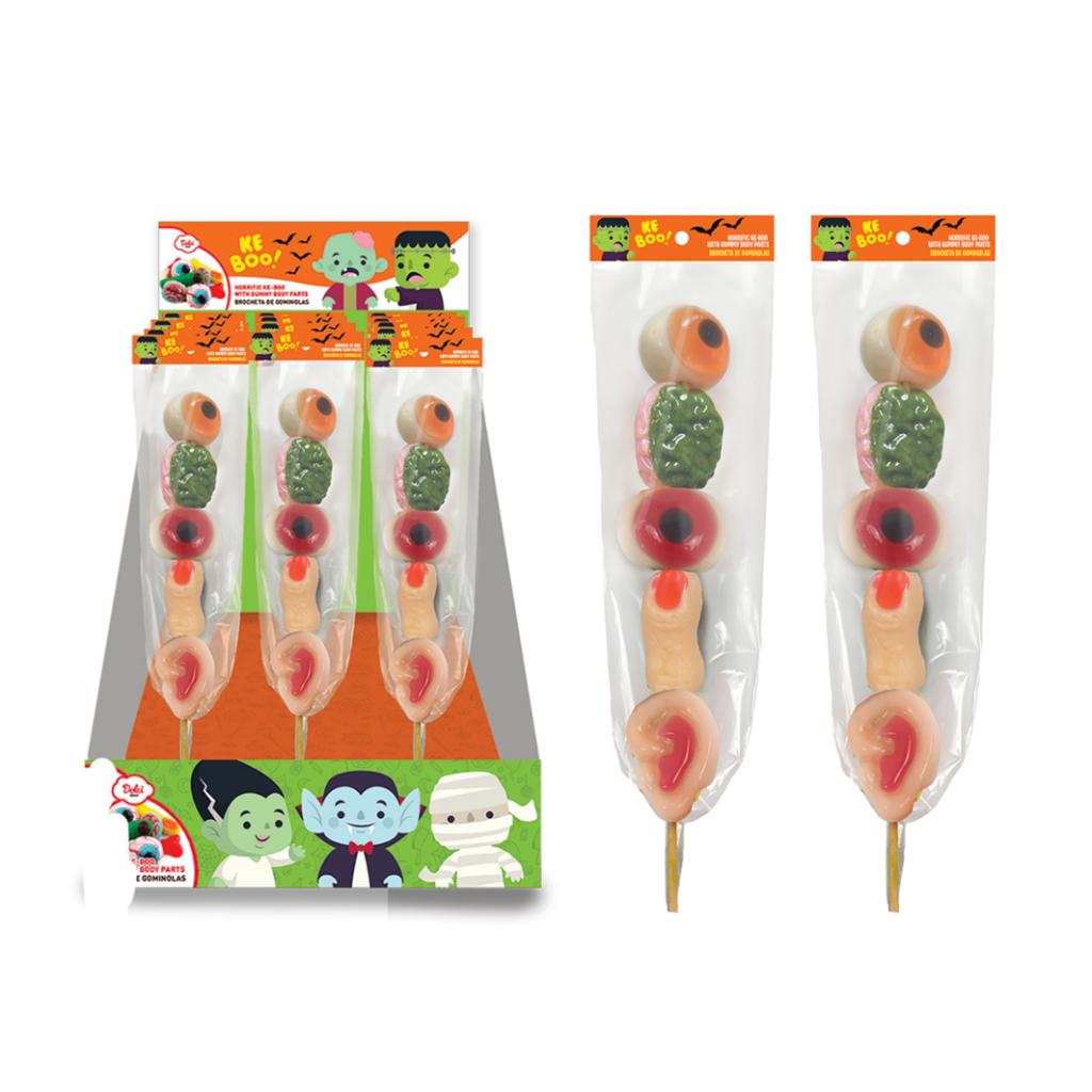Sticks with gummy candies