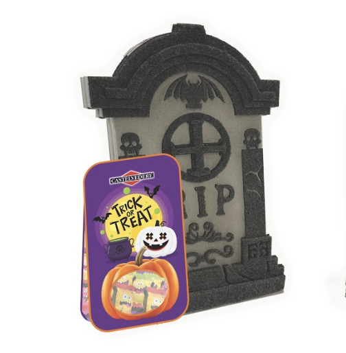 Tombstone with candies